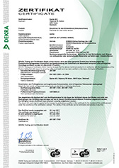 GS Zertifikat Certus AST